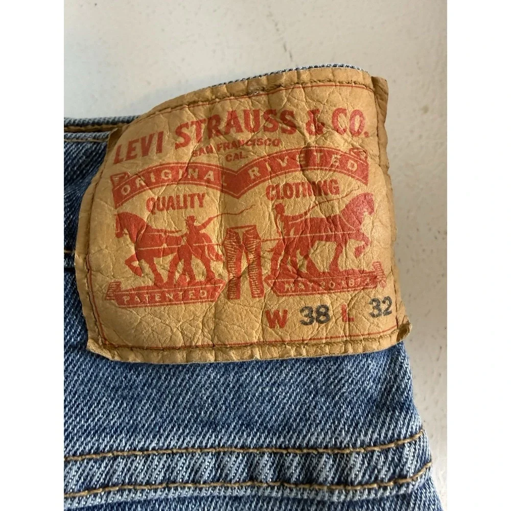 NEW Levi's Men's Western Fit Stretch‎ Straight Leg Blue Jeans 38x32 NWT